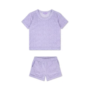 Swim Essentials strand set 2-delig Luipaard lila