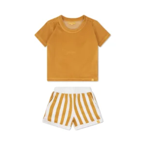 Swim Essentials strand set 2-delig geel/wit